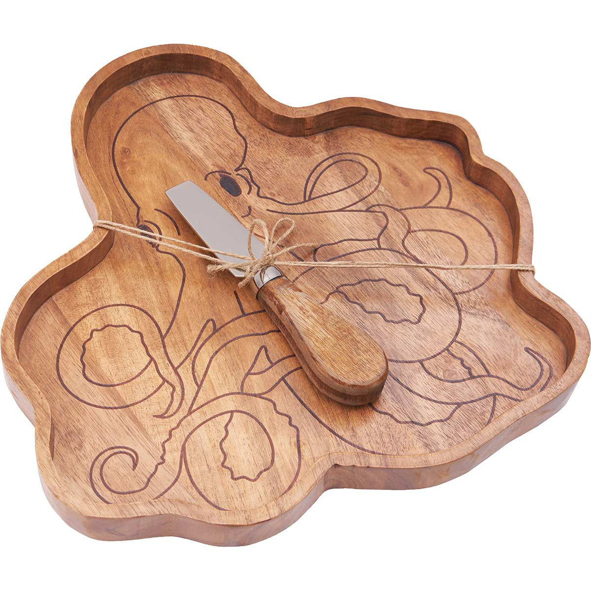 Octopus Serving Board with Spreader