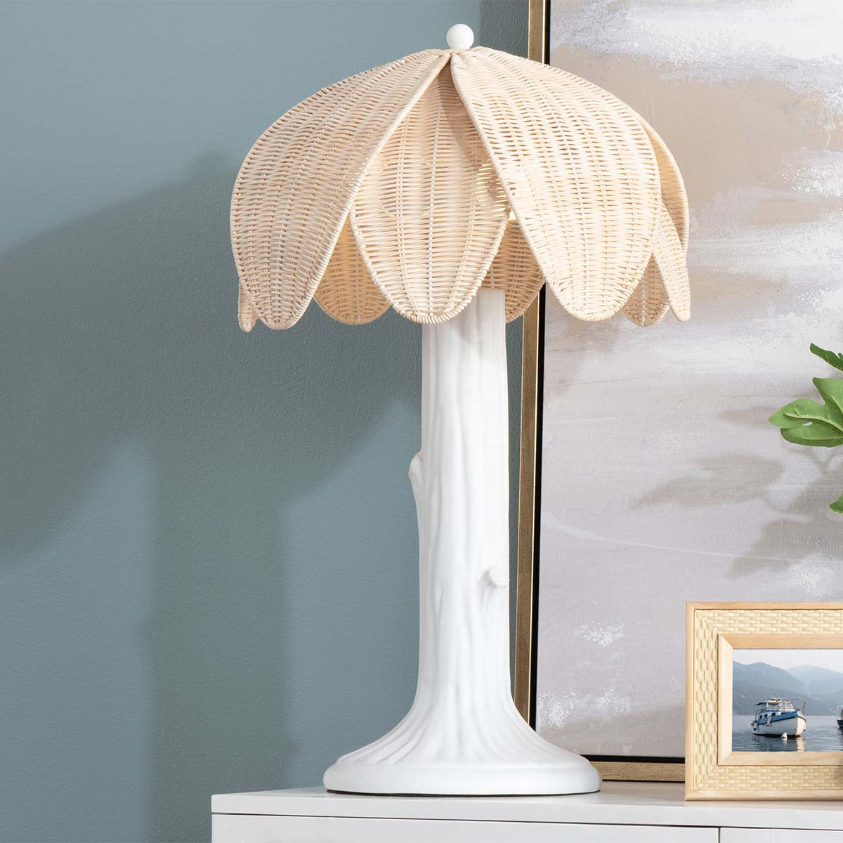 Willow Wicker Table Lamp