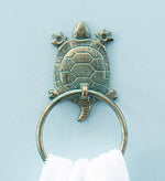 Sea Turtle Cast Iron Hand Towel Holder - OUT OF STOCK