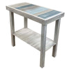 Ironwood Stripe Wooden End Table