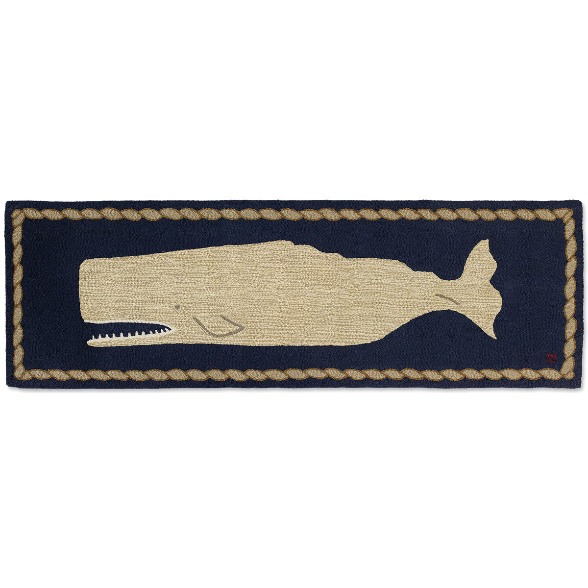 Gentle Giant Whale Hooked Wool Runner