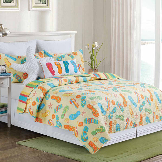 Bimini Flip Flops Quilt Bed Set - Full/Queen- SALE