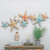 Pastel Starfish Metal Wall Art