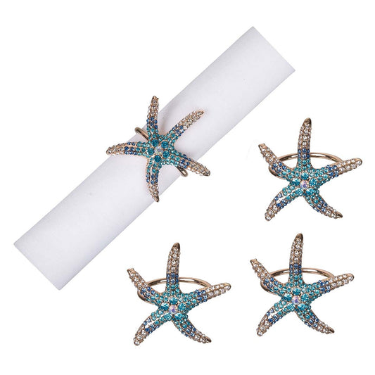 Ocean Stars Napkin Rings - Set of 4 - OUT OF STOCK UNTIL 10/20/2026