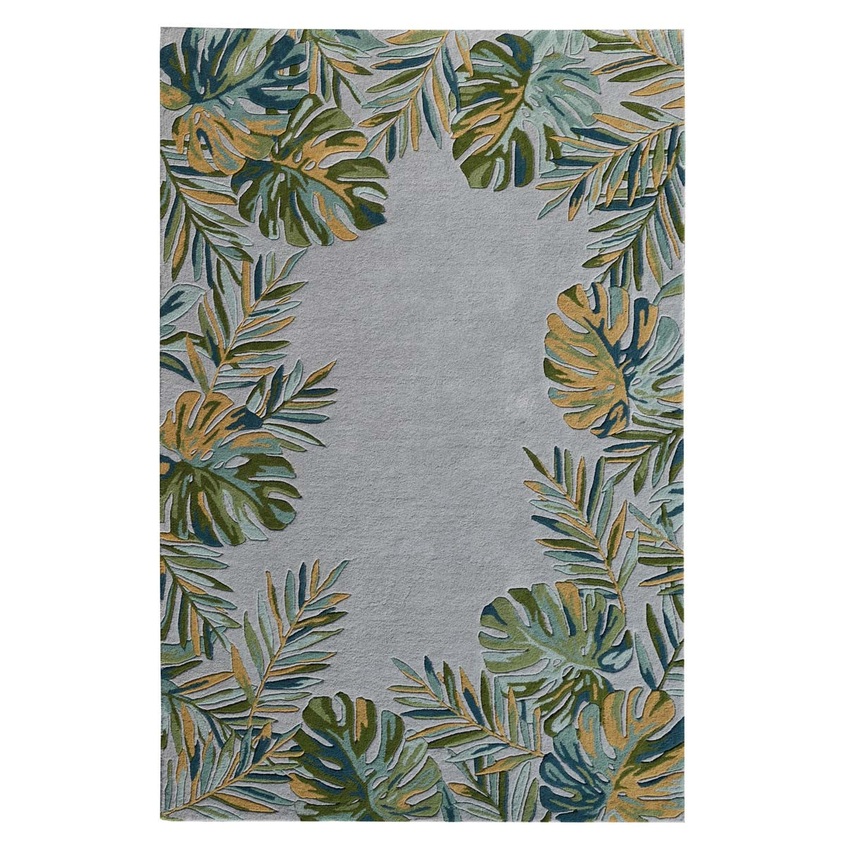 Leafy Tropics Rug - 6 Ft. Round