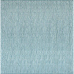 Ocean Surf Aqua Indoor/Outdoor Rug - 8 Ft. Square