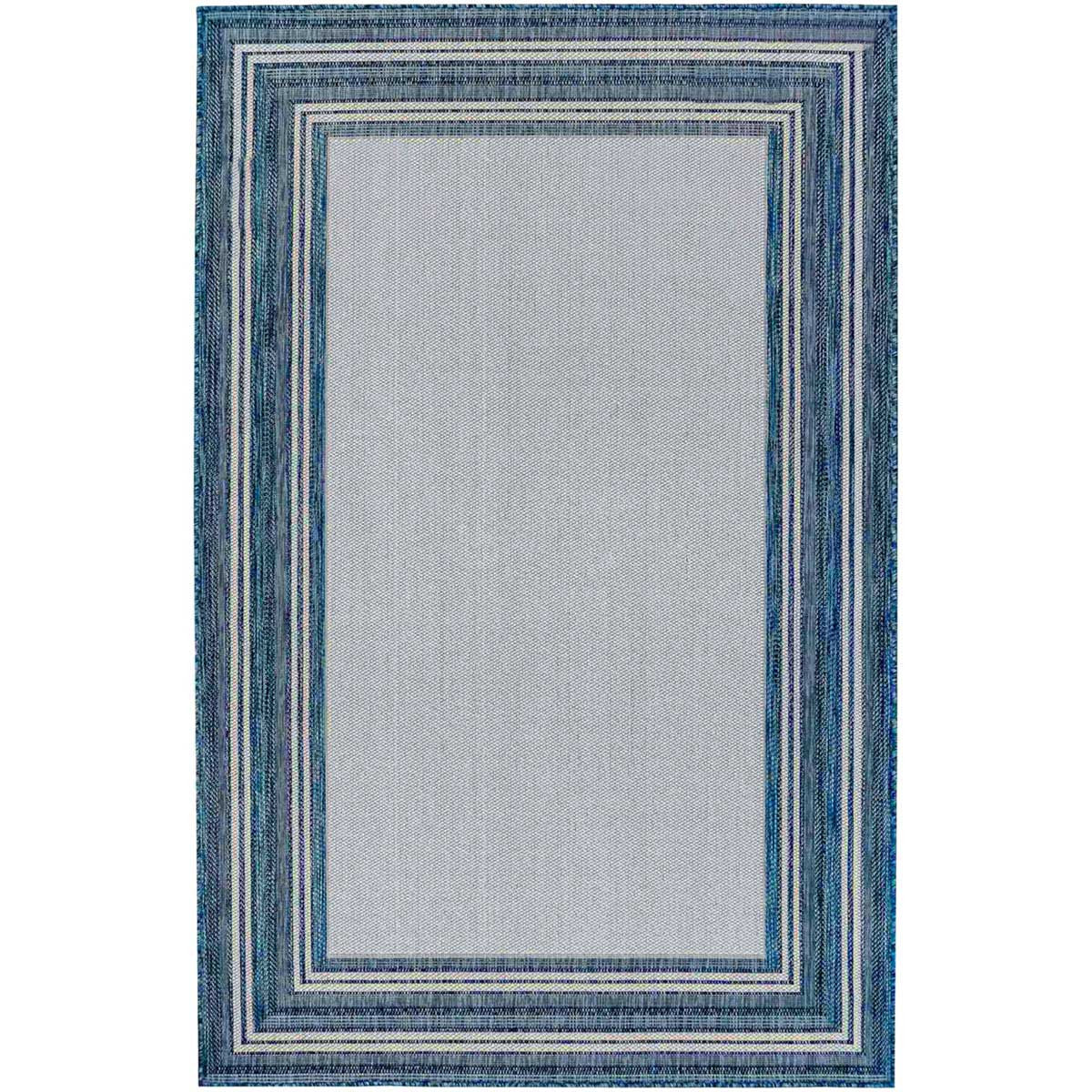 Baker Beach Multi Border Indoor/Outdoor Rug - 8 x 10
