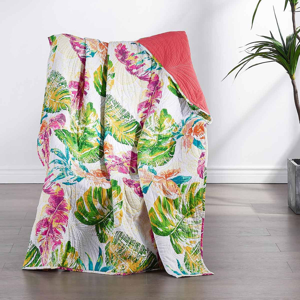Tropical Flora Throw
