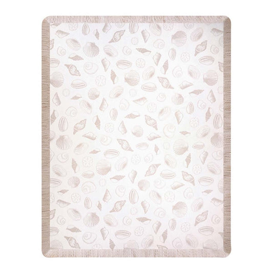 Seashells Bisque Throw