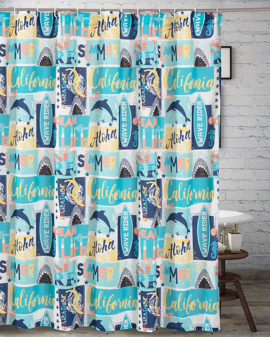Summer Surf Shower Curtain