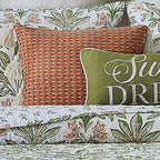 Textured Coral Accent Pillow - OVERSTOCK