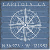 Compass Coordinates Personalized Wall Art