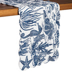 Indigo Coral Table Runner