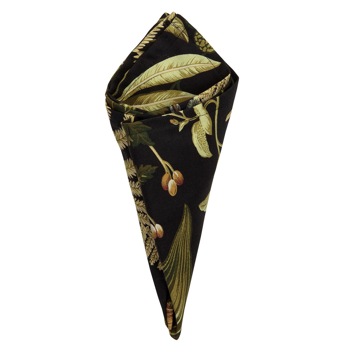 Tropical Noir Floral Napkins - Set of 4