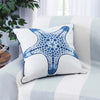 Aqua Starfish Indoor/Outdoor Pillow
