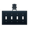 Adirondack Chair Quadruple Switch Cover