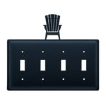 Adirondack Chair Quadruple Switch Cover