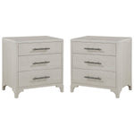 Amalfi 3 Drawer Nightstands with USB - Set of 2 - OUT OF STOCK UNTIL 09/18/2026