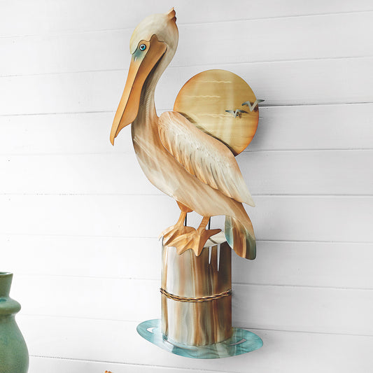 Pelican Harbor Metal Wall Art