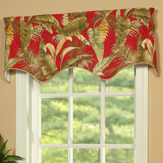Island Paradise Lined Filler Valance