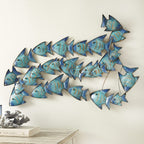 Blue Current Fish Wall Art