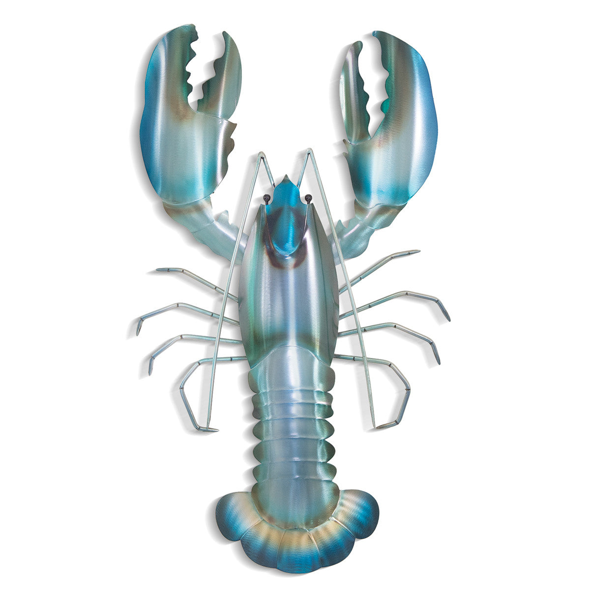 Translucent Blue Lobster Metal Wall Art