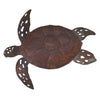 Oxidized Metal Sea Turtle Wall Art - Small