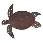 Oxidized Metal Sea Turtle Wall Art - Small
