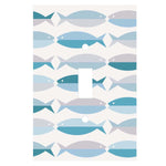 Blue Horizon Fish Single Switch Plate