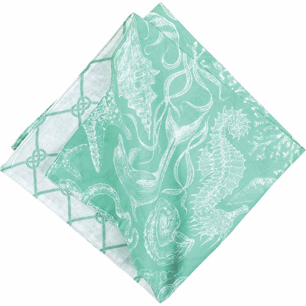 Victoria Bay Coastal Reversible Napkins - Set of 6