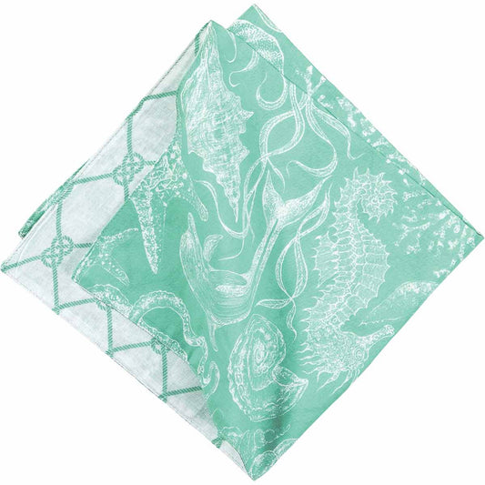Victoria Bay Coastal Reversible Napkins - Set of 6
