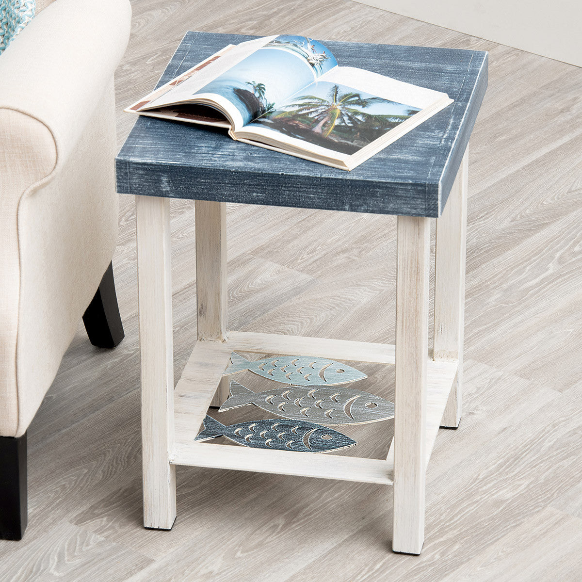School of Fish End Table
