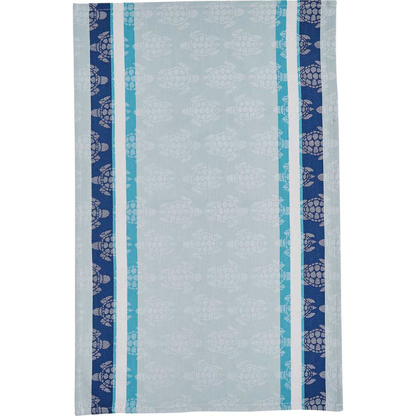 Aqua Turtles Jacquard Towel - Set of 2