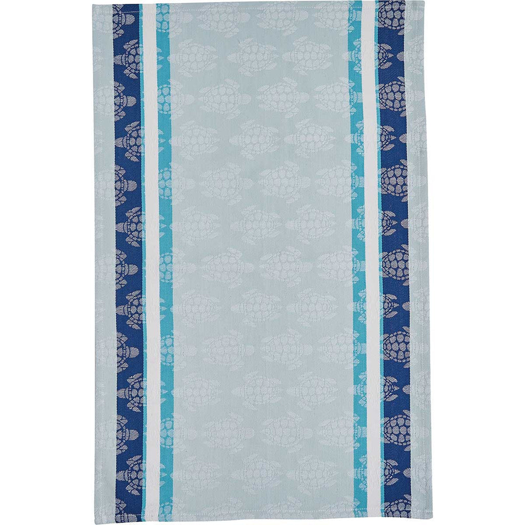 Aqua Turtles Jacquard Towel - Set of 2
