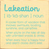 Lakeation Wood Sign