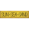 Sun Sea Sand In Yellow Wall Art
