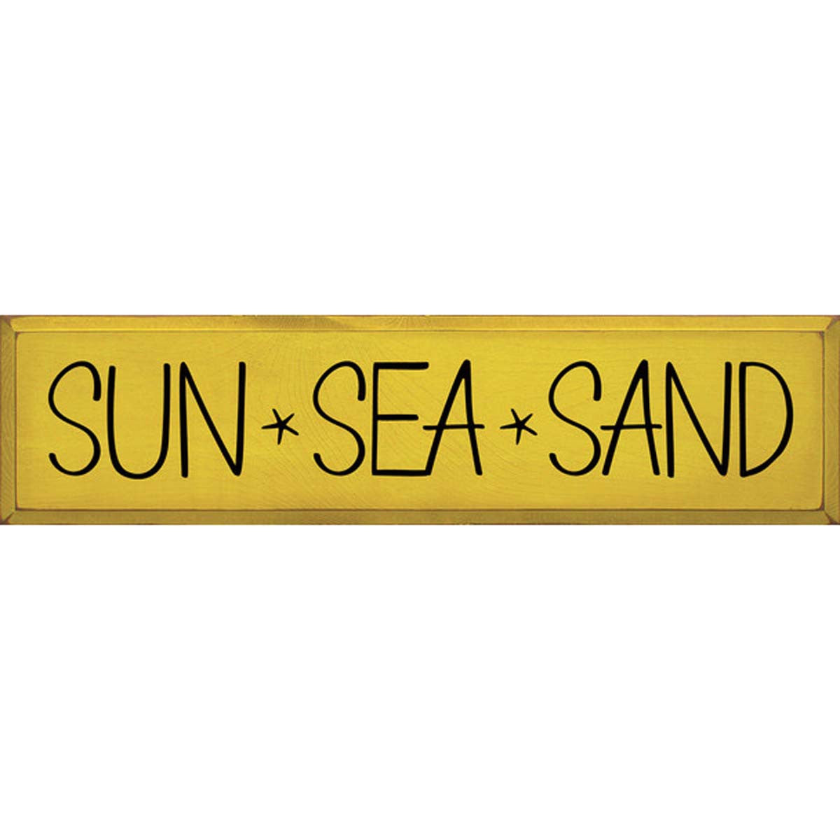 Sun Sea Sand In Yellow Wall Art