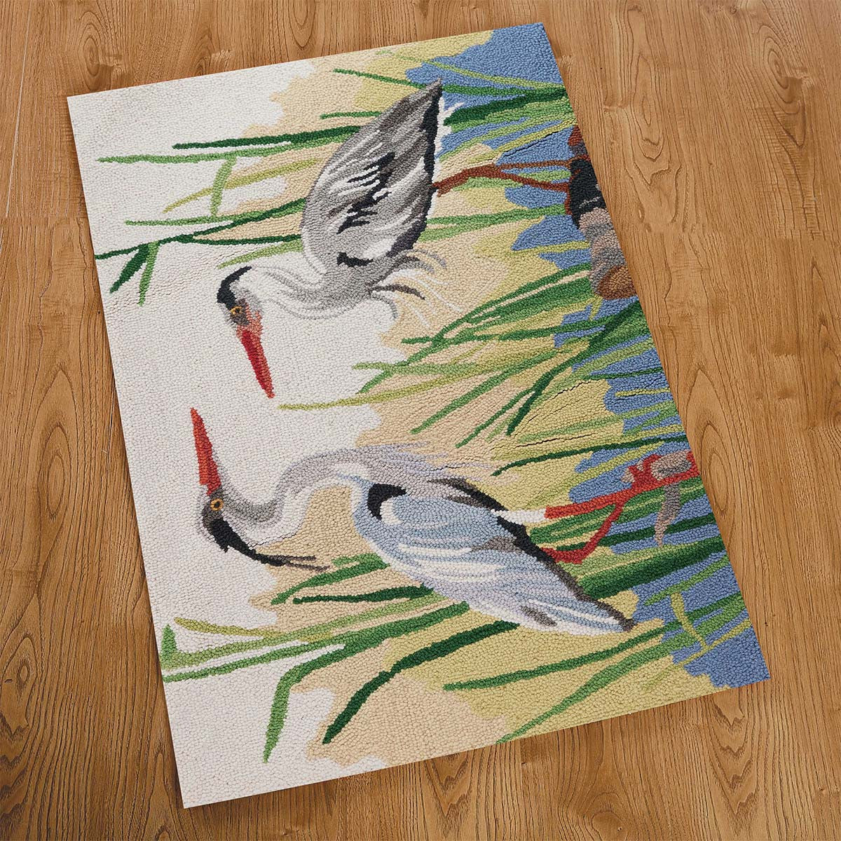 Blue Herons Lakeside Hooked Accent Rug - OUT OF STOCK UNTIL 06/04/2026