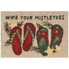 Mistletoes & Footsteps Floor Mat - 2 x 3