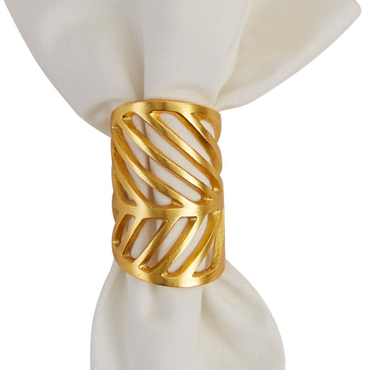 Dainty Leaf Napkin Rings - Set of 4