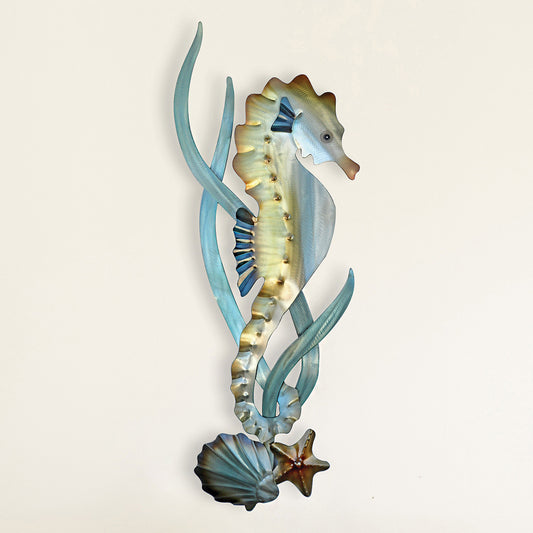 Seahorse Garden Metal Wall Art