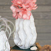 White Rippled Vase - Large - OUT OF STOCK UNTIL 09/02/2026