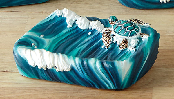 Blue Sea Turtle Soap Dish