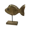 Golden Goldfish Carved Fish