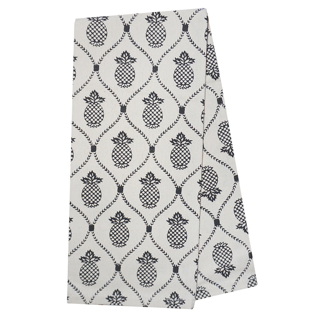 Pineapple Garden Kitchen Towels -  Set of 4