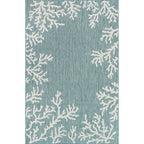 Miami Coral Aqua Indoor/Outdoor Rug - 8 x 10 - OUT OF STOCK UNTIL 06/29/2026