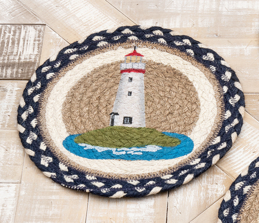 Seven Seas Lighthouse Braided Trivet - Set of 3