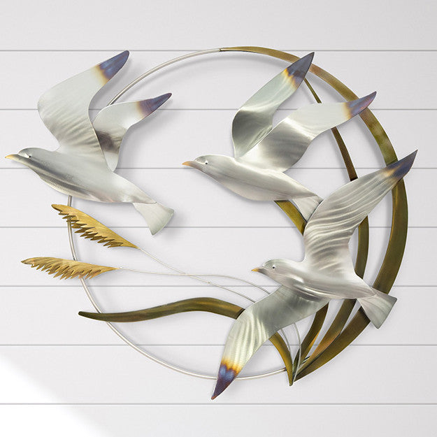 Seagulls Stainless Steel Wall Decor