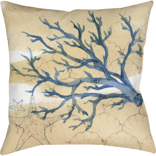 Coral & Scallop Pillow