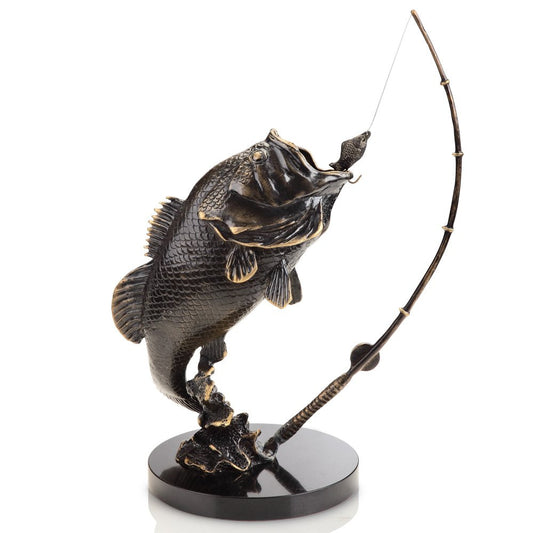 Taking the Bait Brass Sculpture - OUT OF STOCK UNTIL 11/04/2026